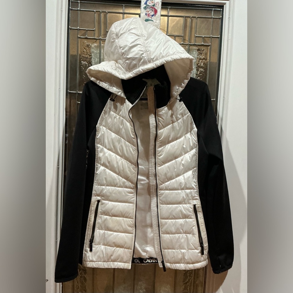 Calvin Klein Women's Two-Tone Puffer Jacket